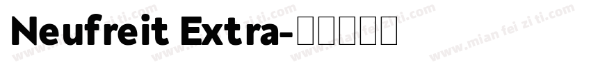 Neufreit Extra字体转换